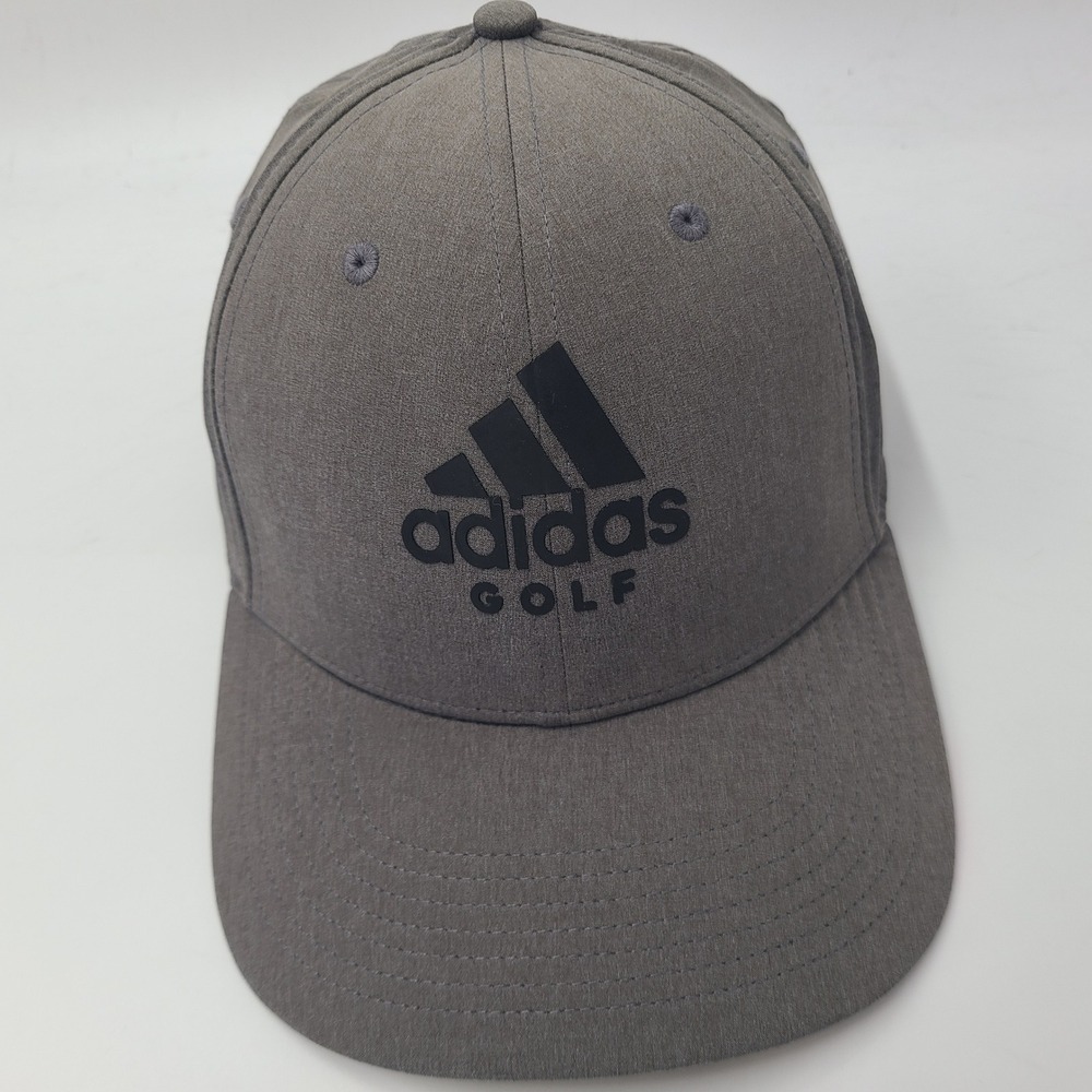 Adidas Hat Snapback Gray Black Adidas Golf Logo Performance Sport Outdoors Men